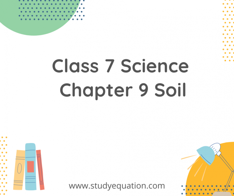 NCERT Solutions For Class 7 Science Chapter 9 Soil