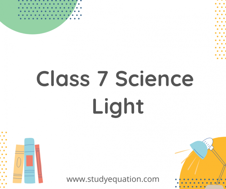 NCERT Solutions for Class 7 Science Light