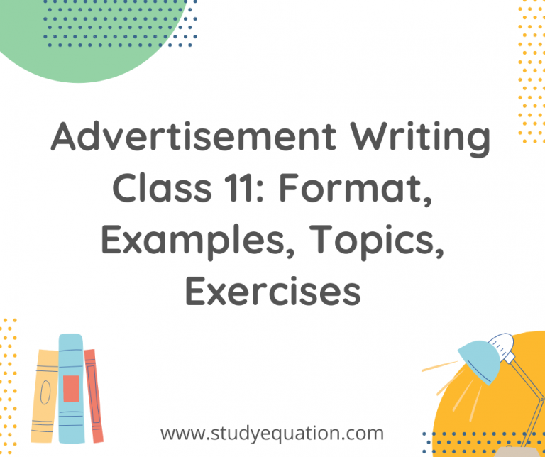 Situation Vacant Advertisment Class 11: Format, Examples, Topics, Exercises