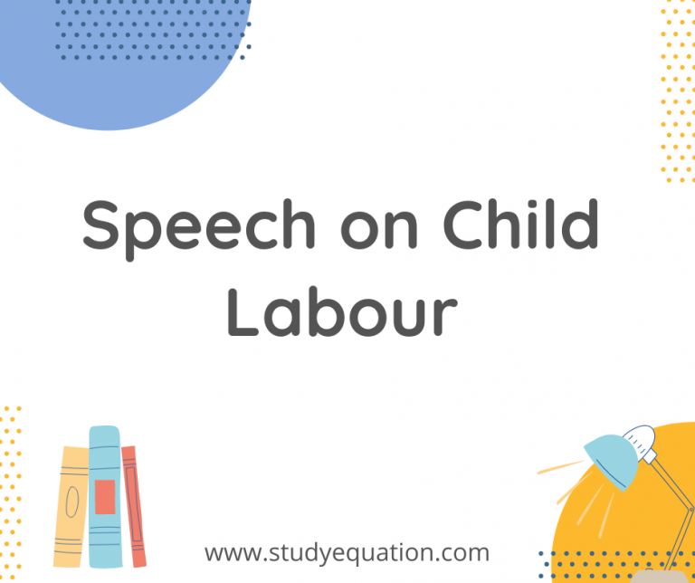 Speech on Child Labour