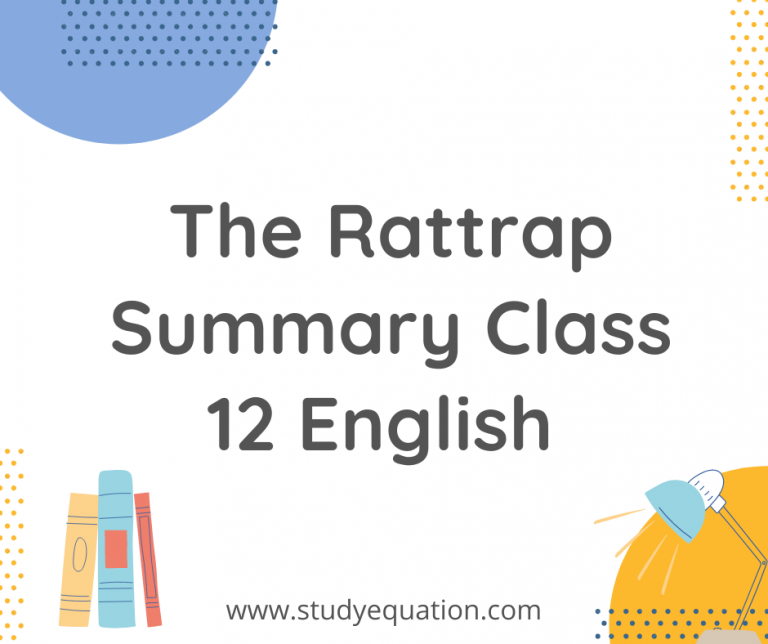 The Rattrap Summary Class 12 English