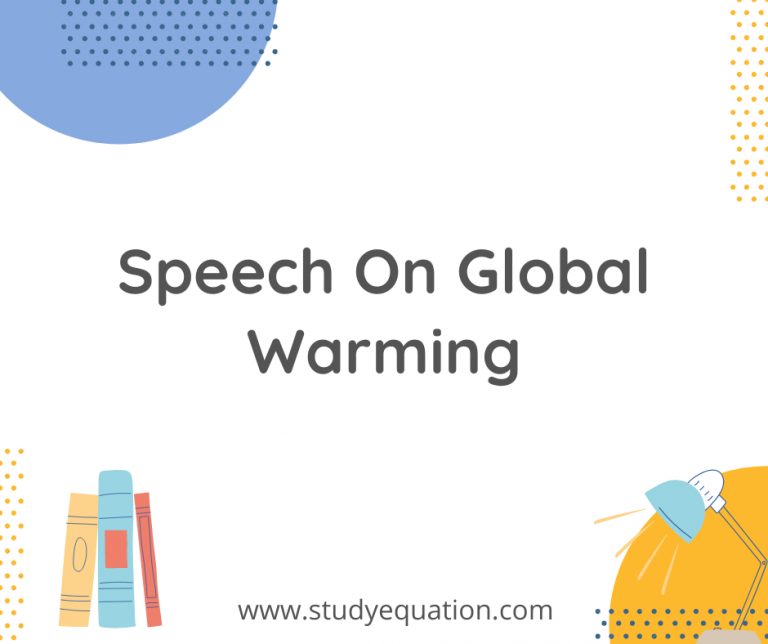 Speech On Global Warming