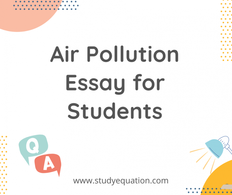 Air Pollution Essay for Students