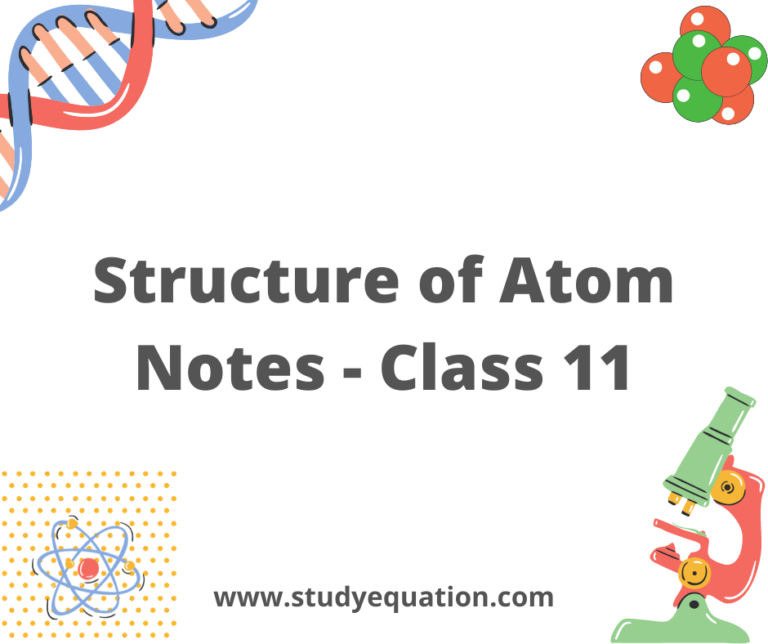 Class 11th Structure of Atom Notes