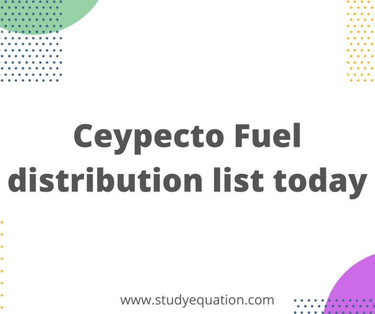 Ceypetco Fuel distribution list, plan today for 1 August Latest, pdf