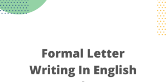 formal letter writing in english for class 5 samples | Study Equation