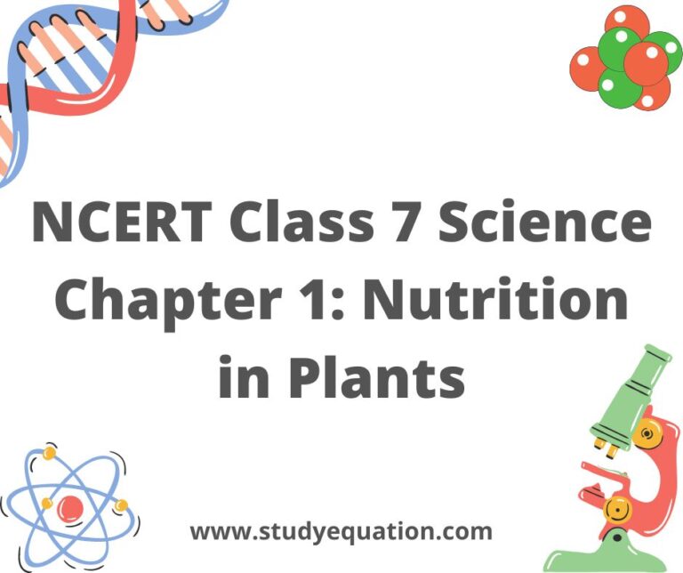 NCERT Class 7 Science Chapter 1 Nutrition in Plants Summary and Notes PDF